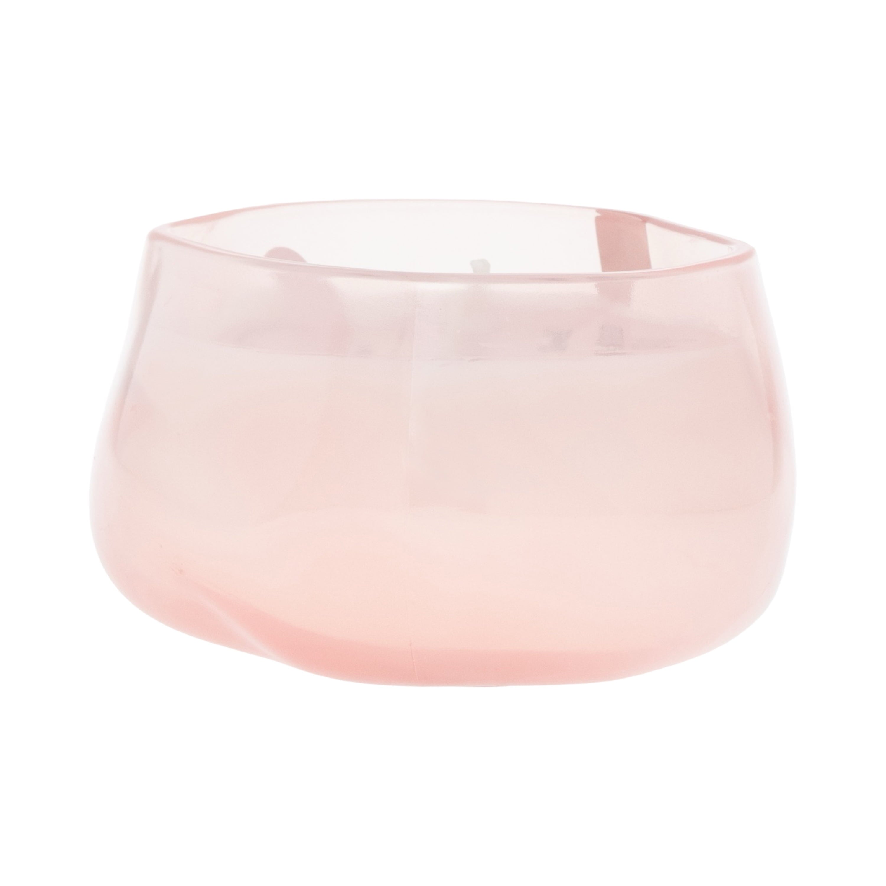 Allswell Glow (Vanilla + Pear + Coconut) Scented 1-Wick Organic Blown Jar Spa Candle 8oz.