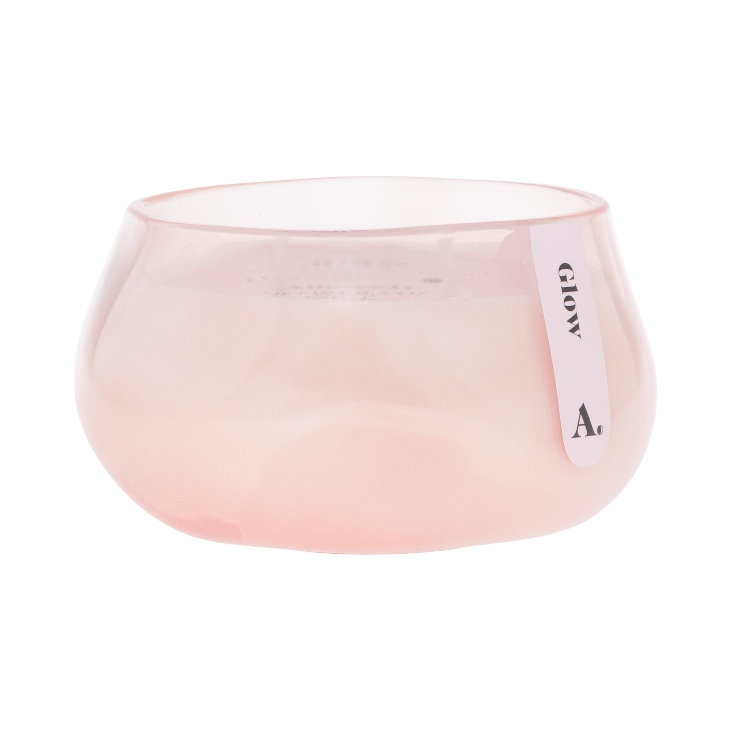 Allswell Glow (Vanilla + Pear + Coconut) Scented 1-Wick Organic Blown Jar Spa Candle 8oz.