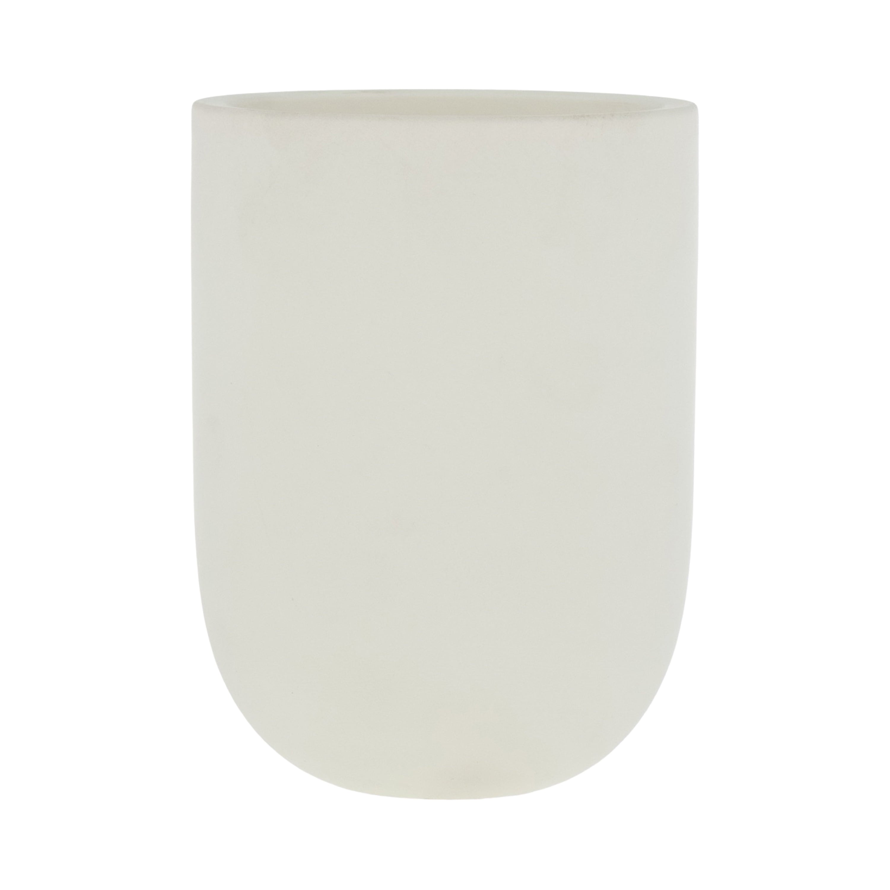 Allswell Calm Scented Ceramic Jar Spa Candle 10 oz., Coconut & Citrus & Amber, White